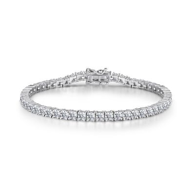 Sterling Silver Classic Round Cut Tennis Bracelet