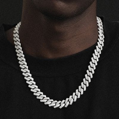 14MM Cuban Chain with Zircon Necklace