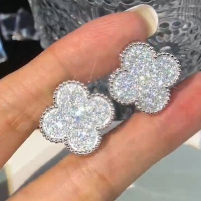 18k White Gold Frivole Zircon Earrings