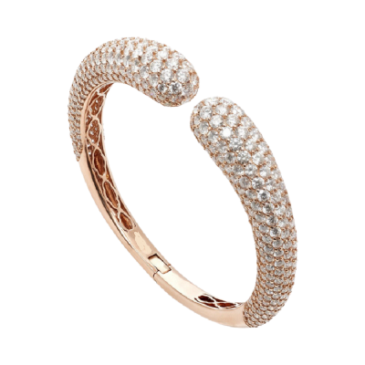 18.50ct Round Cut Zircon Dome Bracelet