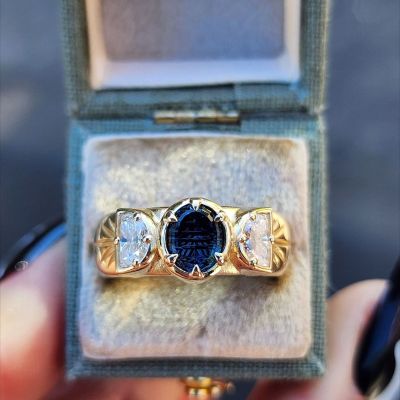 1.5ct Oval Cut Blue Gemstone Sterling Silver Plated Engagement Ring