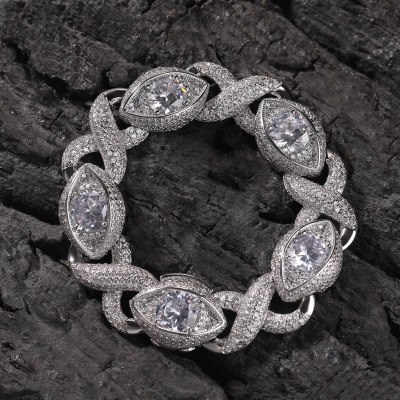 Hip Hop Eyes Street Fashion Zircon Bracelet