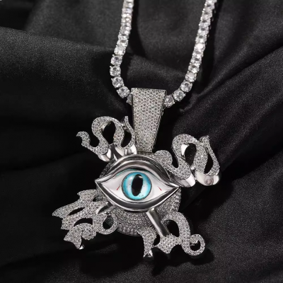 Eye of Horus Rotating Hip Hop Pendant