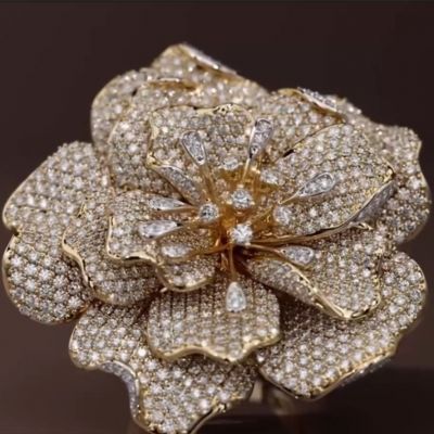 7.95ct Luxury Flower Design Cocktail Ring