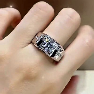 3ct Round Cut Handmade Men's Ring