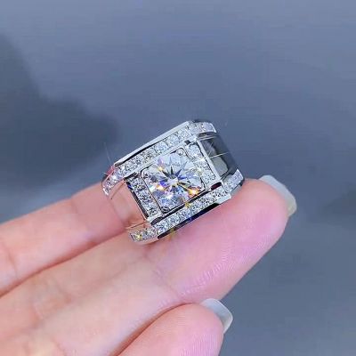 5ct Round Cut Sterling Silver Handmade Ring 