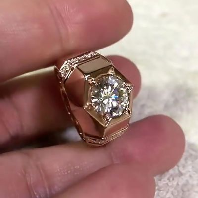 3ct Round Cut Sterling Silver Handmade Ring 