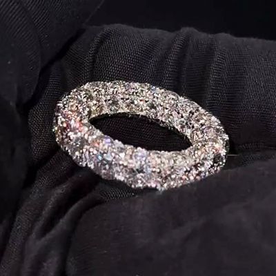 5ct Round Cut Sterling Silver Handmade Ring 