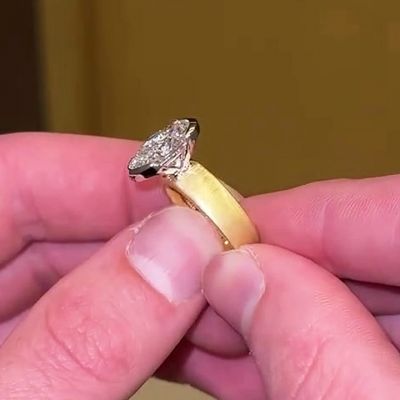 4ct Oval Cut Sterling Silver Handmade Ring 