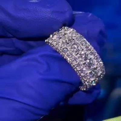 18ct round cut Zircon luxury sterling silver handmade ring