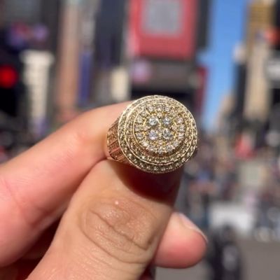 16ct round cut Zircon luxury sterling silver plated rose gold handmade ring