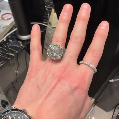 12ct round cut Zircon handmade sterling silver ring