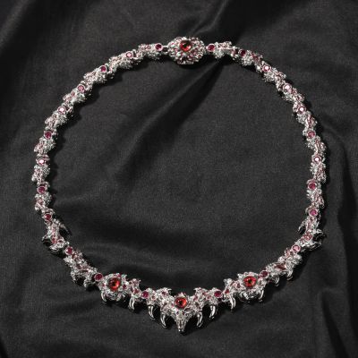 Spiked Red Eyes Thorn Fashion Hip Hop Clavicle Necklace