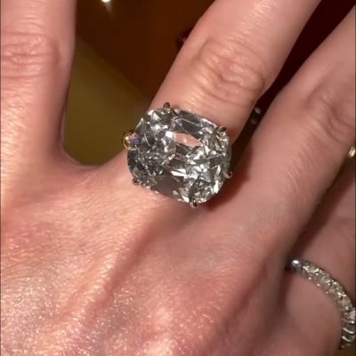 6ct cushion-cut Zircon sterling silver plated yellow gold handmade ring