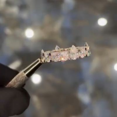 2ct pear-shaped zircon sterling silver handmade ring