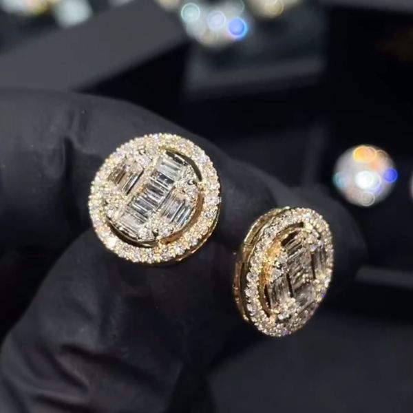 6ct Round Cut Zircon Luxury Sterling Silver Stud Earrings