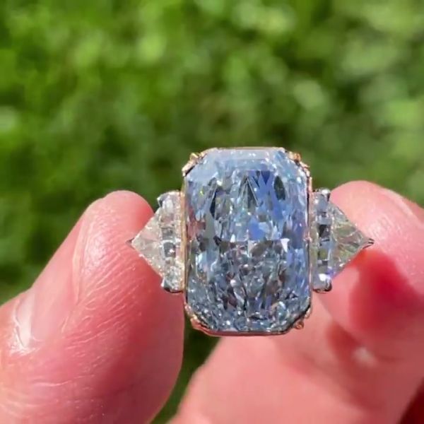 7ct Radiant Cut Sterling Silver Handmade Ring 