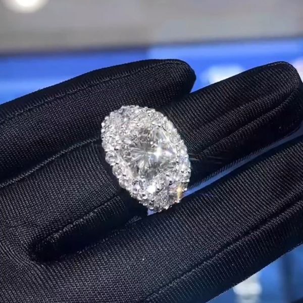 18ct Princess Cut Zircon Sterling Silver Handmade Ring