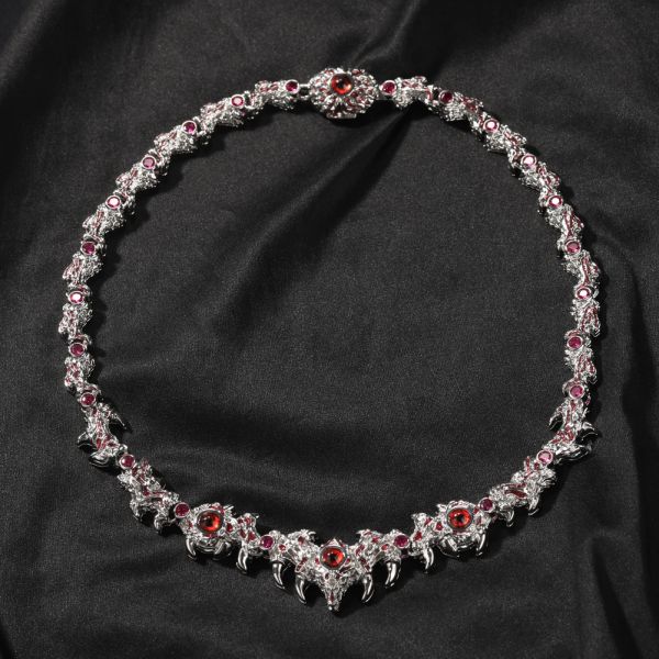 Spiked Red Eyes Thorn Fashion Hip Hop Clavicle Necklace