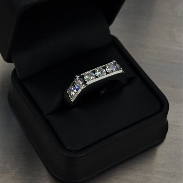 1ct round-cut sterling silver luxury handcrafted ring